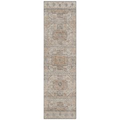 Machine Washable Indoor/Outdoor Chantille Beige 2'3" x 7'6" Runner Rug