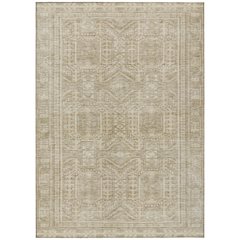 Machine Washable Indoor/Outdoor Chantille Beige 2'6" x 3'10" Rug
