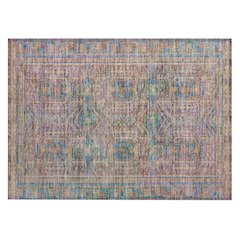 Machine Washable Indoor/Outdoor Chantille Orange 1'8" x 2'6" Rug