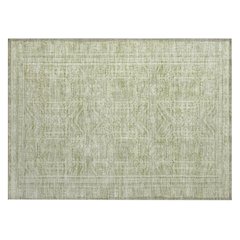 Machine Washable Indoor/Outdoor Chantille Sage 1'8" x 2'6" Rug