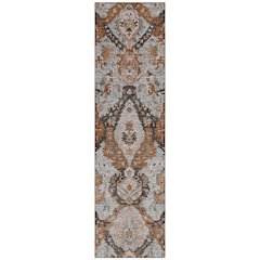 Machine Washable Indoor/Outdoor Chantille Paprika 2'3" x 7'6" Runner Rug