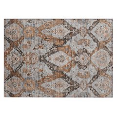 Machine Washable Indoor/Outdoor Chantille Paprika 1'8" x 2'6" Rug