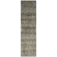 Machine Washable Indoor/Outdoor Chantille Pewter 2'3" x 7'6" Runner Rug
