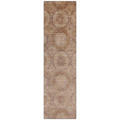 Machine Washable Indoor/Outdoor Chantille Copper 2'3" x 7'6" Runner Rug