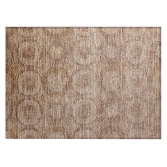 Machine Washable Indoor/Outdoor Chantille Copper 1'8" x 2'6" Rug