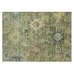 Machine Washable Indoor/Outdoor Chantille Aloe 1'8" x 2'6" Rug