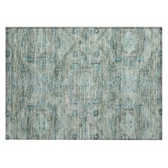 Machine Washable Indoor/Outdoor Chantille Sage 1'8" x 2'6" Rug