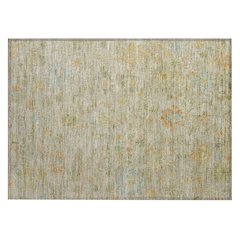 Machine Washable Indoor/Outdoor Chantille Khaki 1'8" x 2'6" Rug