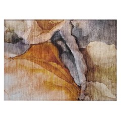 Machine Washable Indoor/Outdoor Chantille Paprika 1'8" x 2'6" Rug