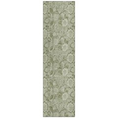 Machine Washable Indoor/Outdoor Chantille Aloe 2'3" x 7'6" Runner Rug