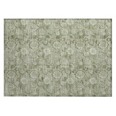 Machine Washable Indoor/Outdoor Chantille Aloe 1'8" x 2'6" Rug