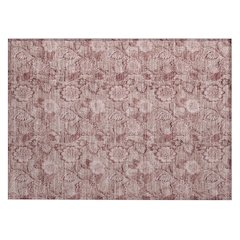 Machine Washable Indoor/Outdoor Chantille Blush 1'8" x 2'6" Rug