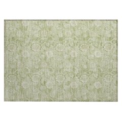 Machine Washable Indoor/Outdoor Chantille Sage 1'8" x 2'6" Rug
