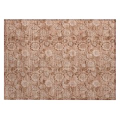 Machine Washable Indoor/Outdoor Chantille Terracotta 1'8" x 2'6" Rug