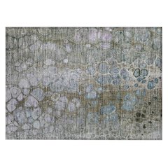 Machine Washable Indoor/Outdoor Chantille Brown 1'8" x 2'6" Rug