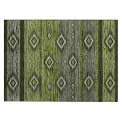 Machine Washable Indoor/Outdoor Chantille Aloe 1'8" x 2'6" Rug