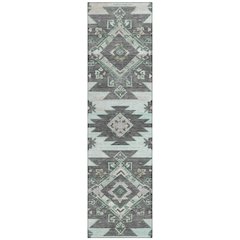 Machine Washable Indoor/Outdoor Chantille Mint 2'3" x 7'6" Runner Rug