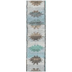 Machine Washable Indoor/Outdoor Chantille Brown 2'3" x 7'6" Runner Rug