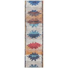 Machine Washable Indoor/Outdoor Chantille Navy 2'3" x 7'6" Runner Rug