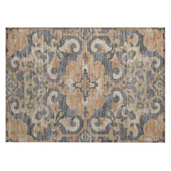 Machine Washable Indoor/Outdoor Chantille Terracotta 1'8" x 2'6" Rug