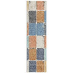 Machine Washable Indoor/Outdoor Chantille Rust 2'3" x 7'6" Runner Rug