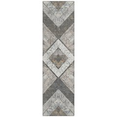 Machine Washable Indoor/Outdoor Chantille Brown 2'3" x 7'6" Runner Rug