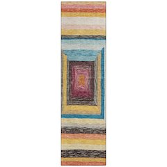 Machine Washable Indoor/Outdoor Chantille Honey 2'3" x 7'6" Runner Rug