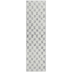 Machine Washable Indoor/Outdoor Chantille Gray 2'3" x 7'6" Runner Rug