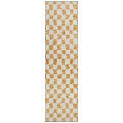 Machine Washable Indoor/Outdoor Chantille Orange 2'3" x 7'6" Runner Rug