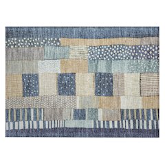Machine Washable Indoor/Outdoor Chantille Navy 1'8" x 2'6" Rug