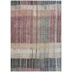Machine Washable Indoor/Outdoor Chantille Mauve 2'6" x 3'10" Rug
