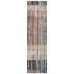Machine Washable Indoor/Outdoor Chantille Mauve 2'3" x 7'6" Runner Rug