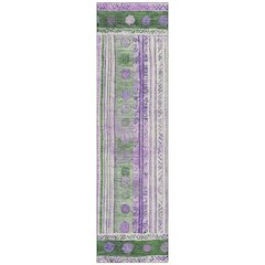 Machine Washable Indoor/Outdoor Chantille Green 2'3" x 7'6" Runner Rug
