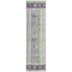 Machine Washable Indoor/Outdoor Chantille Purple 2'3" x 7'6" Runner Rug