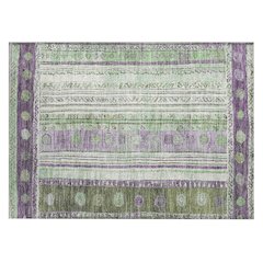 Machine Washable Indoor/Outdoor Chantille Purple 1'8" x 2'6" Rug