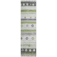 Machine Washable Indoor/Outdoor Chantille Aloe 2'3" x 7'6" Runner Rug