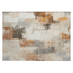 Machine Washable Indoor/Outdoor Chantille Ivory 1'8" x 2'6" Rug