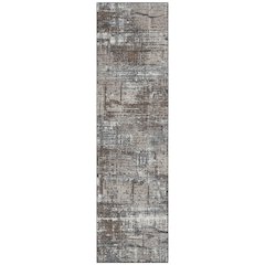 Machine Washable Indoor/Outdoor Chantille Brown 2'3" x 7'6" Runner Rug