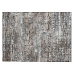 Machine Washable Indoor/Outdoor Chantille Brown 1'8" x 2'6" Rug