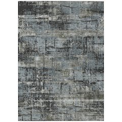 Machine Washable Indoor/Outdoor Chantille Charcoal 2'6" x 3'10" Rug