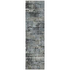 Machine Washable Indoor/Outdoor Chantille Charcoal 2'3" x 7'6" Runner Rug