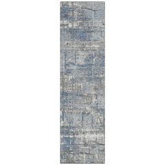 Machine Washable Indoor/Outdoor Chantille Denim 2'3" x 7'6" Runner Rug