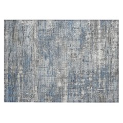 Machine Washable Indoor/Outdoor Chantille Denim 1'8" x 2'6" Rug