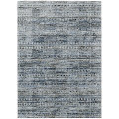 Machine Washable Indoor/Outdoor Chantille Denim 2'6" x 3'10" Rug