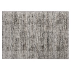 Machine Washable Indoor/Outdoor Chantille Taupe 1'8" x 2'6" Rug