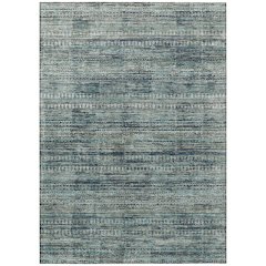 Machine Washable Indoor/Outdoor Chantille Teal 2'6" x 3'10" Rug