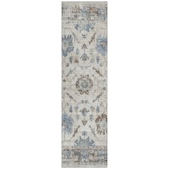 Machine Washable Indoor/Outdoor Chantille Putty 2'3" x 7'6" Runner Rug