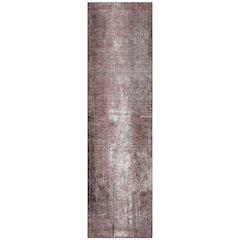 Machine Washable Indoor/Outdoor Chantille Blush 2'3" x 7'6" Runner Rug