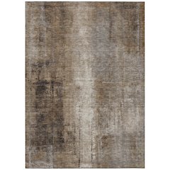 Machine Washable Indoor/Outdoor Chantille Brown 2'6" x 3'10" Rug