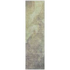 Machine Washable Indoor/Outdoor Chantille Aloe 2'3" x 7'6" Runner Rug